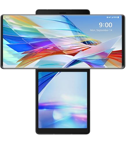 LG WING LM-F100N 128GB SIMフリー オーロラグレー LG Electronics - LG WING 5G 128GB オーロラグレー SIMフリー